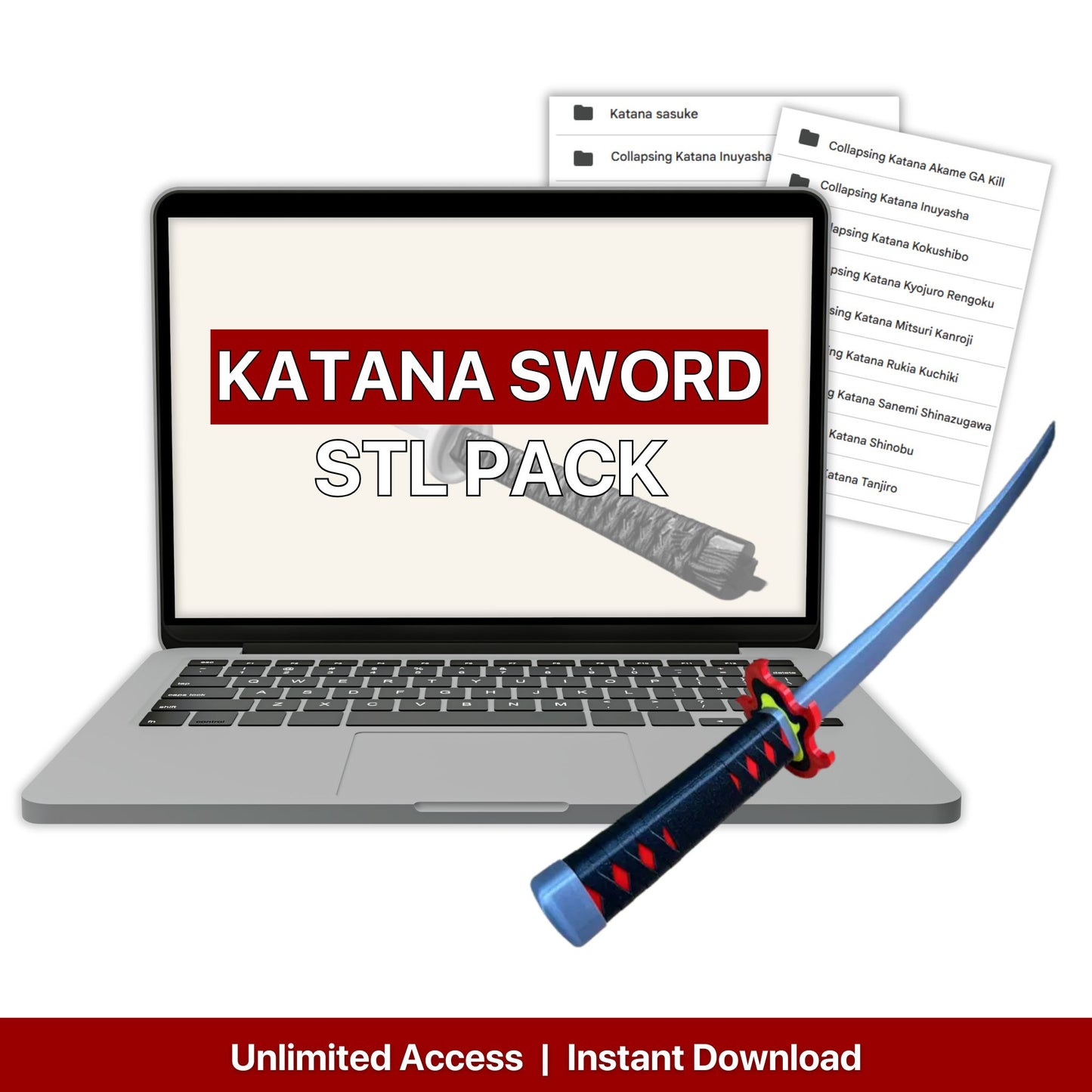 Katana Sword STL Pack